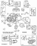 CylOil FillPistonMufflers Diagram and Parts List for 111707-3056-01  Briggs and Stratton Engine
